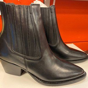 COPY - Lulus Pedro Black Leather Pointed-Toe Ankle Boots